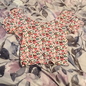 Flower crop top